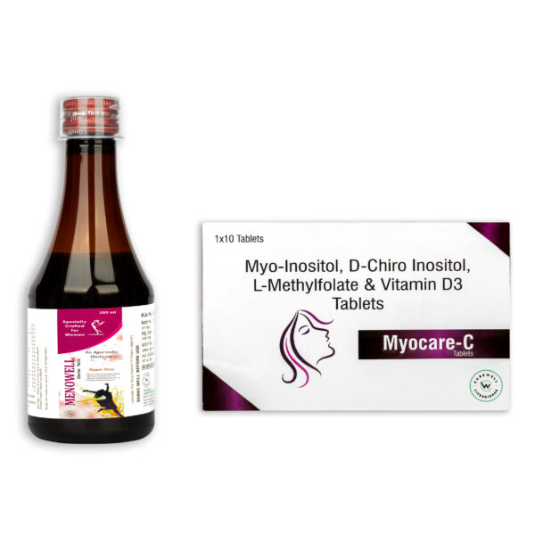 MENOWELL UTRNIE TONIC AND MYOCARE-C PCOS SUPPLEMENT